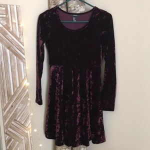 Velvet mini dress forever 21